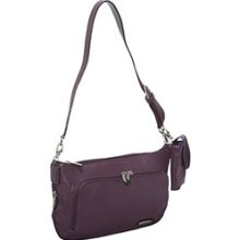 Travelon Leather East/West Shoulder Bag