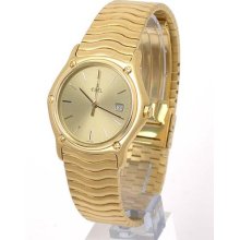 Trendy Ebel Wave Mid-size 18k Solid Gold Impressive Wrist Watch