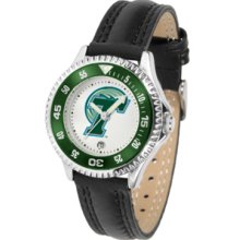 Tulane Green Wave Competitor Ladies Watch with Leather Band