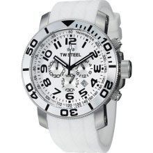 TW Steel Watches Men's White Dial White Rubber White Rubber/White Dial