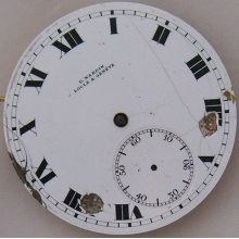 U. Nardin Pocket Watch Movement & Dial 44,5 Mm. In Diameter Balance Broken
