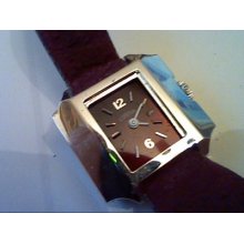Unique Burgundy Dial Cornavin Ladies Watch Runs 4u2fix