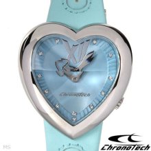 Unique Chronotech Brand Ladies Watch With Genuine Crystals