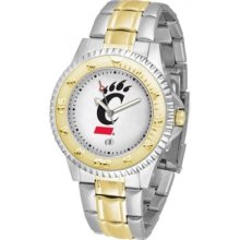 University Of Cincinnati Bearcats Mens Sport Executive Gold Two Tone Watch Nip