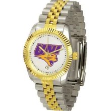 University Of Northern Iowa Men's Two Tone Gold Dress Watch
