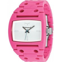 Vestal Plastic Destroyer Watch - Pink/white