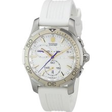 Victorinox Ladies Swiss Army Alliance Sport White Band Chronograph Watch 241351