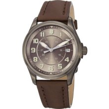Victorinox Men's Quartz Watch 241519 With Leather Strap