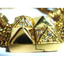 Vince Camuto Gold Tone Chain Magnet Bracelet Msrp $58.00