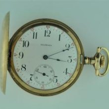 Vintage 16 Size Illinois Hunting Case Pocket Watch Grade 601 Keeping Time