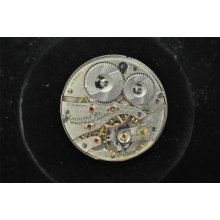 Vintage 16 Size Waltham Crescent St Pocket Watch Movement For Repairs