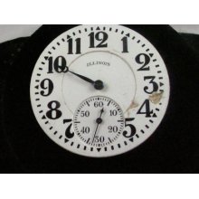 Vintage 16s Illinois 11j Pocketwatch Movement