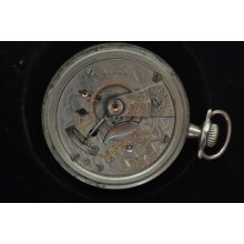 Vintage 18 Size Elgin 21j Father Time Pocket Watch Keeping Time