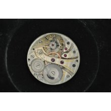 Vintage 39mm Gruen Open Face Pocket Watch Movement Grade 758 For Repairs