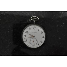 VINTAGE 46MM SWISS MAJESTIC STERLING SILVER POCKET WATCH FOR REPAIRS - Silver - Sterling Silver