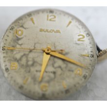 Vintage Bulova W Date Dial Automatic Movement 17 Jewels Cal 11aac A371