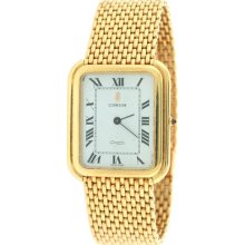 Vintage Corum Men's High Grade 18k Yellow Gold Wrist Watch 