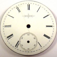 Vintage Elgin 6 Size 95 Grade Hunter Pocket Watch Porcelain Subsecond Dial 1887
