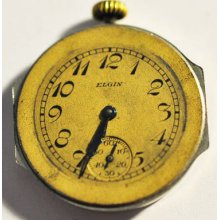 Vintage Elgin Pocket Watch Movement 15 Jewels S/n 23789005 W64