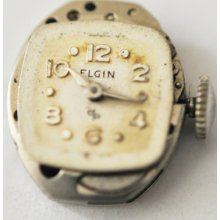 Vintage Elgin Wrist Movement 17 Jewels Cal 702 Running A254