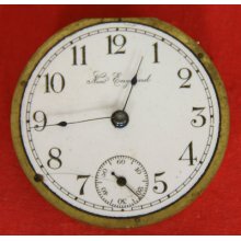 Vintage England 8 Size Pocket Watch Movement 50732 O/f - 2 Fix