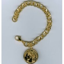 Vintage Goldtone Coin Bracelet