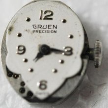 Vintage Gruen Wrist Movement 17 Jewels Cal 278 Running 107