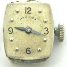 Vintage Hamilton 911m Grade 17j Watch Movement Good Ms & Hs Broke Balance