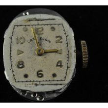 Vintage Ladies Elgin 19j Wristwatch Movement Caliber 619l