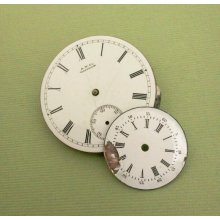 vintage porcelain dials small enamle pocket watch face steampunk supplies Q176