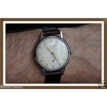 Vintage Rare Buren Grand Prix Watch 15 Jewels Swiss Made In Working Condition