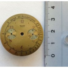 Vintage Record Watch Geneve Chronograph Dial, Cadran, Zifferblatt