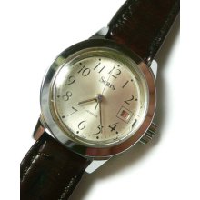 Vintage Sears Women's Date Watch Running Great
