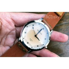 Vintage Style Wrist Watch ,Mens Watch ,Retro Leather watch