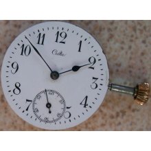 Vintage Wristwatch Movement & Enamel Dial Celta 29 Mm. Balance Ok.need Revision