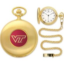Virginia Tech Hokies VT NCAA Gold Pocket Watch ...