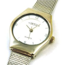 Virtus Ladies Slim Dial Mesh Bracelet Strap Watch