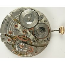 Waltham Riverside 16 Size Pocket Watch Movement - Spare Parts / Repair