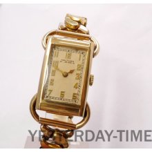 Waltham Riverside 1935 USA 21 Jewel Gold Filled Gents Manual Deco Watch