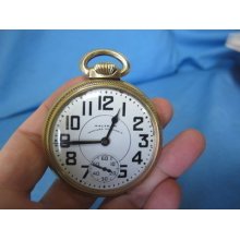 Waltham Vanguard 23 Jewel 16 Size Railroad Grade Pocket Watch