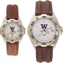 Washington Huskies All Star Leather Watch