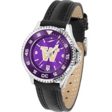 Washington Huskies UW Womens Leather Anochrome Watch