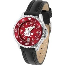 Washington State Cougars NCAA Womens Leather Anochrome Watch ...