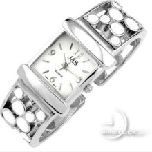 Watches, Womens Watch - Bangle W/ White Enamel