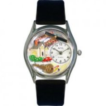 Whimsical Watches - S-0630002 - Whimsical Womens Realtor Black Leather