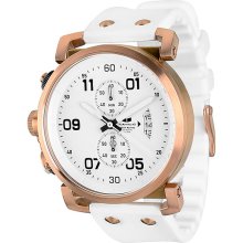 WHITE/ROSEGOLD/WHITE USS OBSERVER CHRONO by Vestal Watch, OS