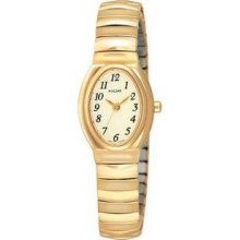 Womenandapos;s Gold Tone Champagne Dial Expansion Watch