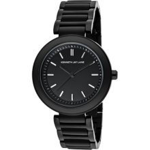 Women's Black Dial Black IP Stainless Steel ...