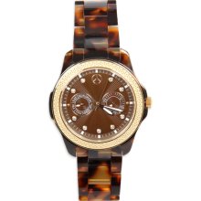 Women's tortoise/gold watch