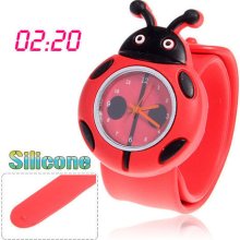 Wrist Watch with Pat Shape Silicone Strap Quartz For kids Girls Boys New